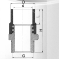 ASTM D2846 Water Supply Cpvc Male Adaptor Brass 