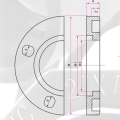 ASTM SCH80 UPVC Van Stone Flange Dark Grey 