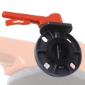 Válvula de mariposa industrial química UPVC Anillo de goma EPDM 