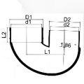 DIN Drainage Upvc U-Body Grey Color 