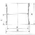 BS5255/4514 Drainage Upvc Socket Grey Color 