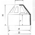 Drainage Upvc Vent Cowl Gris Couleur Din 