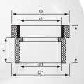 DIN PN10 Water Supply Upvc Female Adaptor White 