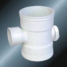 Din Drainage Upvc Reducing Tee Puerta de atrás Gris 