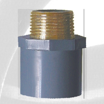 Adaptateur mâle ASTM SCH80 CPVC couleur gris foncé 