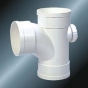 Din Drainage Upvc Tee Back Door Grey Color 