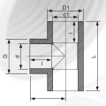 ASTM D2846 Water Supply Cpvc Reducing Tee 