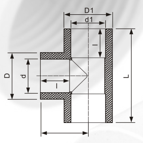 ASTM D2846 Water Supply Cpvc Reducing Tee 