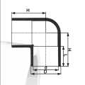 ASTM D2846 Water Supply Cpvc Elbow 90° 