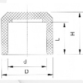 Din Pn10 Water Supply Upvc End Cap White 