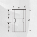 ASTM Sch80 Upvc Socket Dark Grey Color 