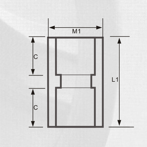 ASTM Sch80 Upvc Socket Dark Grey Color 