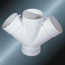 Bs5255 / 4514 Drainage Upvc Y-cross Gris Couleur 
