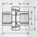 ASTM SCH80 UPVC Union Dark Grey Color 