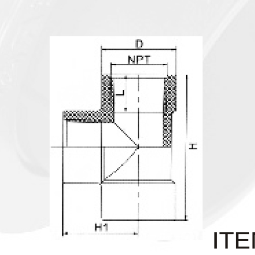 BS4346 Alimentation en eau Upvc Filetage femelle Tee Blanc 