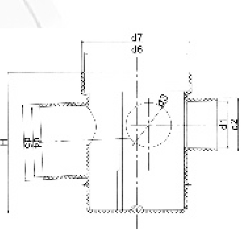 ท่อระบายน้ำพื้นพีวีซี DIN 75X50 