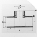 ASTM D2846 Water Supply Cpvc Female Tee Brass 