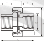 Union femelle ASTM SCH80 CPVC Gris foncé 