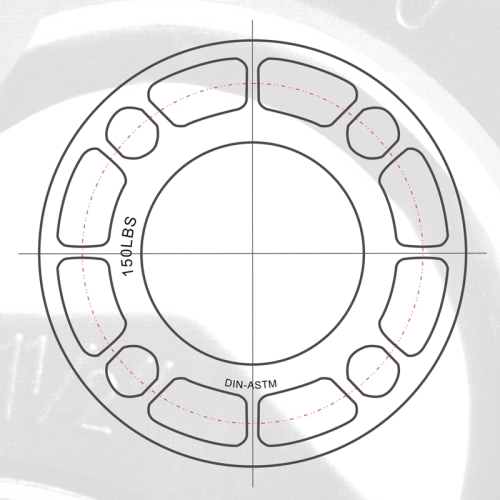 ASTM SCH80 UPVC Van Stone Flange Dark Grey 