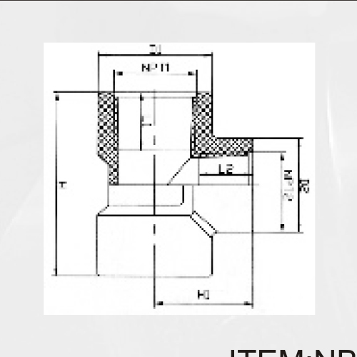 BS4346 Water Supply Upvc Reducing Female Thread Tee 