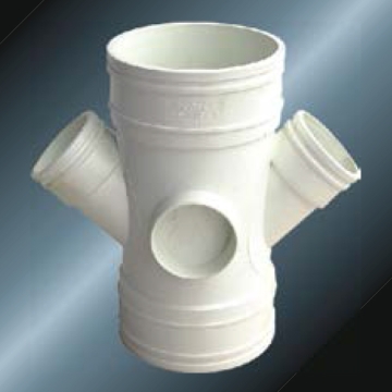 BS5255 / 4514 Upvc ระบายน้ำลด Y-cross สีเทา 