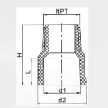 NBR5648 Water Supply Upvc Male Adaptor Grey Color 