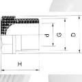 Din Pn10 Suministro de agua Upvc Macho Blanco 