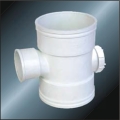 BS5255 / 4514 Drenaje Upvc Reductor Tee Puerta Trasera Gris 