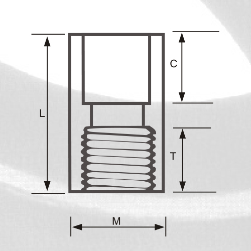 ASTM SCH80 UPVC Adaptor Wanita Warna Abu-abu Tua 