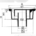 PVC Fitting Male Floor Drain for Drainage 