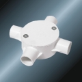 Conducto Upvc Caja Circular Color Blanco 