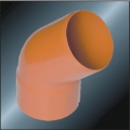 Pipa PVC Drainase Spigot Plastik 45 Derajat Siku 