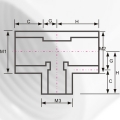 DIN PN16 Tee de réduction d'alimentation en eau Upvc Gris 