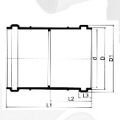 BS5255/4514 Drainage Upvc Socket Rubber spigot Grey Color 