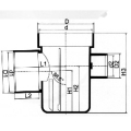 BS5255 / 4514 Trampa de drenaje Upvc Multi Floor Trap Color gris 