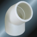 Pasokan Air Din Pn10 Upvc Siku 45 ° Warna Putih 