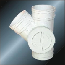 Bs5255 / 4514 Drainage Upvc Y-tee Porte latérale Gris Couleur 