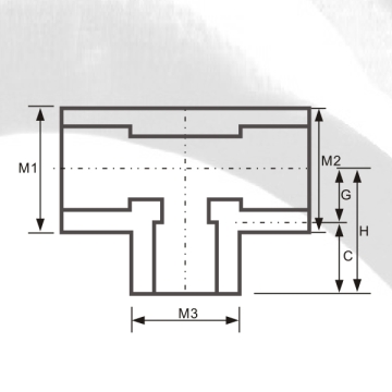 ASTM SCH80 UPVC Reducing Tee Dark Grey Color 