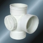 Din Drainage Upvc Tee Side Door Grey Color 