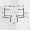 ASTM Sch80 Upvc تي رمادي غامق اللون