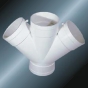 Bs5255/4514 Drainage Upvc Y-cross Grey Color 