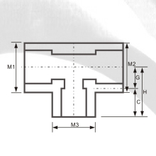 ASTM SCH80 UPVC Reducing Tee Dark Grey Color 