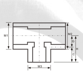 ASTM SCH80 UPVC Reducing Tee Dark Grey Color 