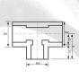 ASTM SCH80 UPVC Reducing Tee Dark Grey Color 